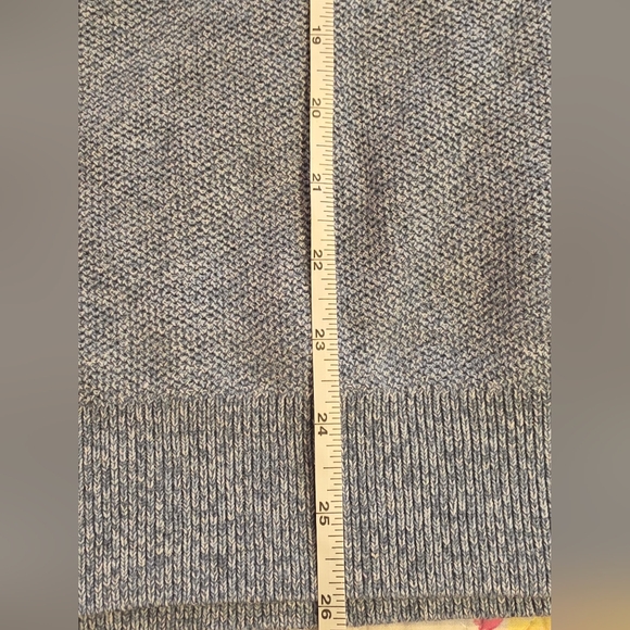 COS Heavy Blue White Linen Cotton Basic Pullover Sweater Medium - Picture 5 of 10